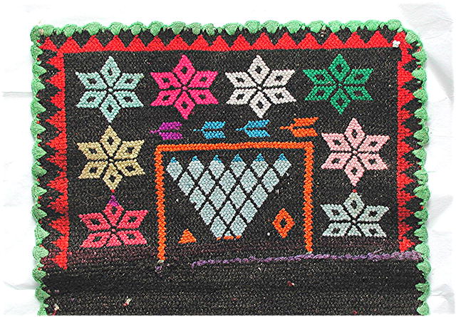 BOLIVIA. Cerimonial Llama Blanket, Crochet