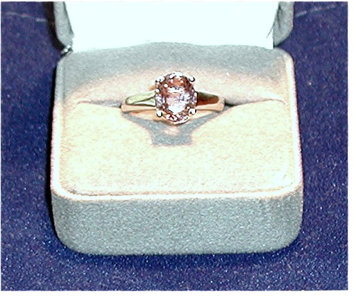 PINK 2.75 CARAT TOURMALINE RING. VIARI 14k