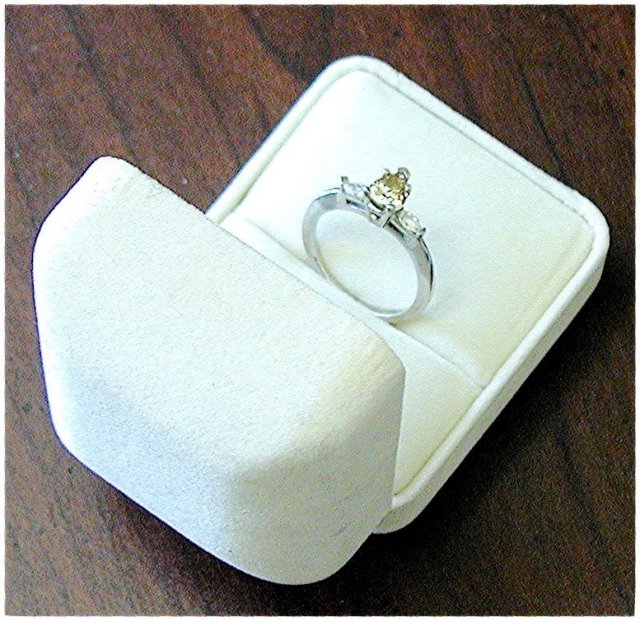YELLOW DIAMOND RING * Flawless VS-2 Fancy Champagne