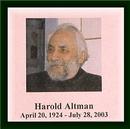 HAROLD ALTMAN. ESTATE COLLECTION