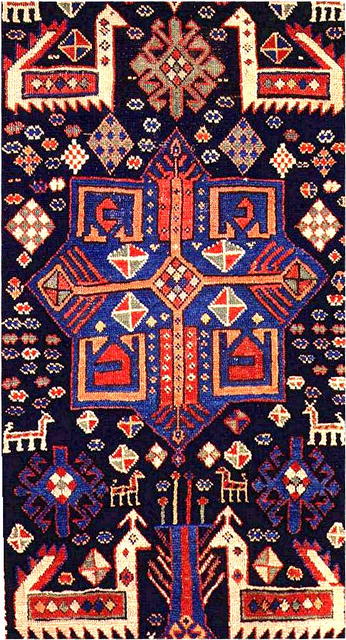 GANDJE - Long Rug CIRCA 1830. Rare Period Carpet