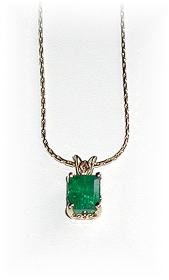 2.18 CARAT * Colombian Emerald Pendant