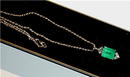 6.50 CARAT * EMERALD. DIAMOND PENDANT