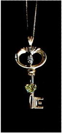 CANARY YELLOW DIAMOND * ANNIVERSARY PENDANT