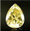 CANARY YELLOW DIAMOND Pear Cut. * Anniversary