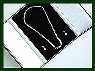 DIAMOND NECKLACE. Custom Diamond Drop Earring Set