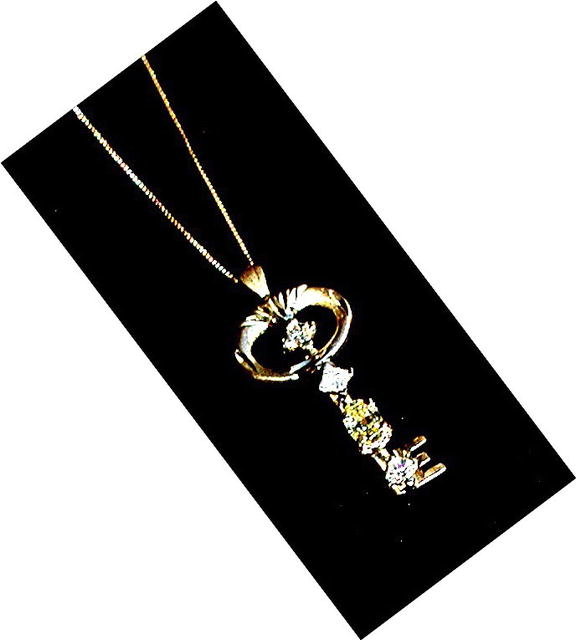CANARY YELLOW DIAMOND Key Pendant