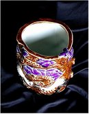 JAPAN Antique Hirado Porcelain Brush Vase