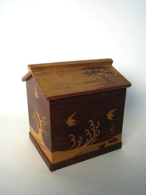 JAPAN Vintage Arts & Crafts, Sugi Wood Tabako