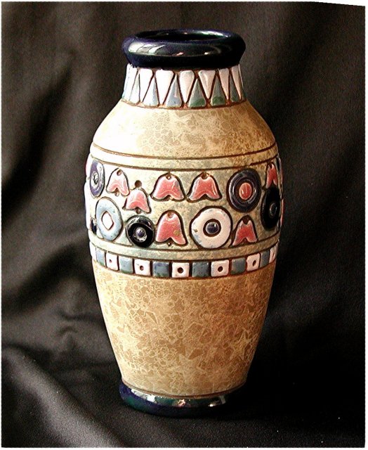 CZECH AMPHORA Chicks Vase , Circa 1930's