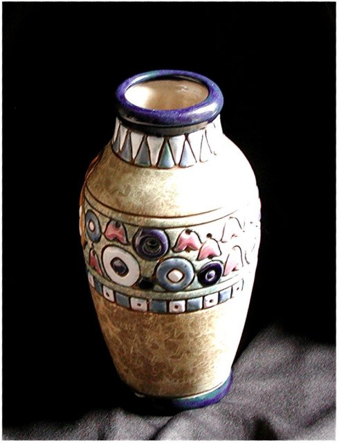 CZECH AMPHORA Chicks Vase , Circa 1930's