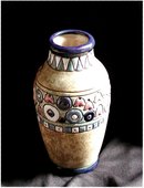 CZECH AMPHORA Chicks Vase , Circa 1930's
