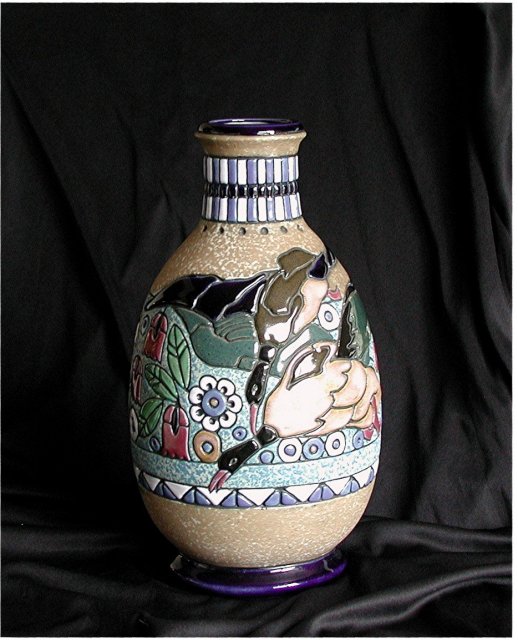 CZECH IMPERIAL Amphora. Diving Ducks