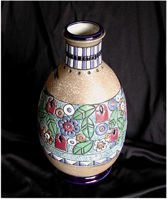CZECH IMPERIAL Amphora. Diving Ducks