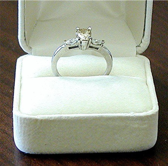 CHAMPAGNE DIAMOND RING * Pear Cut Designer Custom