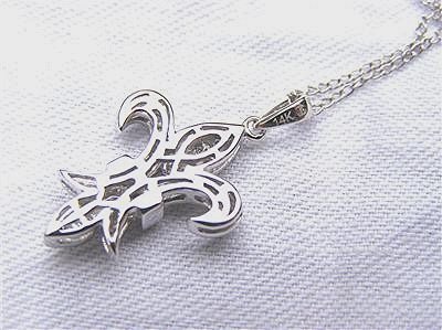 LIMITED EDITION 14k WHITE GOLD DIAMOND PENDENT. Boxed Set