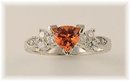 PADPARADSCHA SRI LANKA SAPPHIRES GIA Certified Gems, 14k & 18k White Gold Custom Diamond Settings