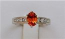 PADPARADSCHA SRI LANKA SAPPHIRES GIA Certified Gems, 14k & 18k White Gold Custom Diamond Settings