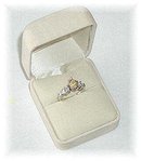 Fancy Yellow Diamond Pear Cut Ring, 14k White Gold, Certified, on Reserve $ 2500