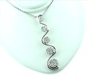 WHITE DIAMOND PENDANT 1.00 Carat 14k White Gold Pendant