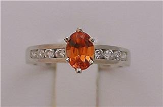 SHOWCASE Exceedingly Rare ! PADPARADSCHA SAPPHIRE Genuine Sri Lanka Origin, Rarest Color Sapphire 14k & 18k Diamond Presentations * G.I.A.
