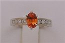 SHOWCASE Exceedingly Rare ! PADPARADSCHA SAPPHIRE Genuine Sri Lanka Origin, Rarest Color Sapphire 14k & 18k Diamond Presentations * G.I.A.
