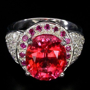 FANCY ORANGE PINK SAPPHIRE, Padparadscha Color Gem Stone, Fashion Ring