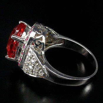 FANCY ORANGE PINK SAPPHIRE, Padparadscha Color Gem Stone, Fashion Ring