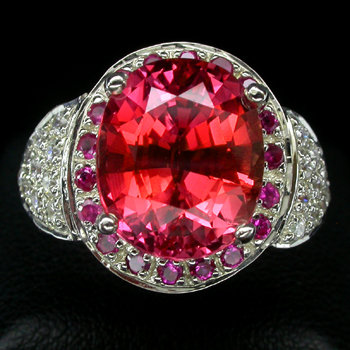 FANCY ORANGE PINK SAPPHIRE, Padparadscha Color Gem Stone, Fashion Ring