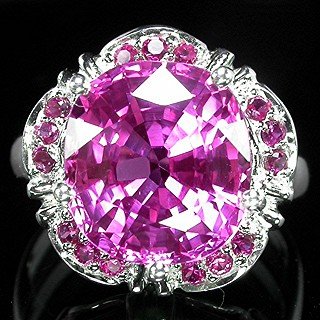 PRESTIGEOUS AAA PINK TOPAZ & RUBY Fashion Ring, New Listings from The Gem Show