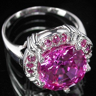 PRESTIGEOUS AAA PINK TOPAZ & RUBY Fashion Ring, New Listings from The Gem Show