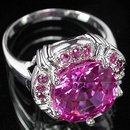 PRESTIGEOUS AAA PINK TOPAZ & RUBY Fashion Ring, New Listings from The Gem Show