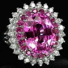 Hot Pink ! Blazing Colors, Fancy Sapphire Fashion Ring