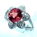 Strong Orange Pink w Red Hue Sapphire