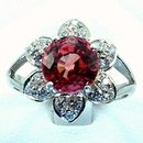 Strong Orange Pink w Red Hue Sapphire