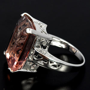 MORGANITE Cor de Rosa Deep Pink Rose color premium Gemstone Rings. 8 to over 20 Carats !