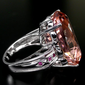 MORGANITE Cor de Rosa Deep Pink Rose color premium Gemstone Rings. 8 to over 20 Carats !
