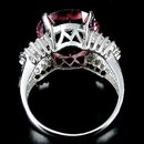 Classic AAA Diamond Cut Brilliant Pink Morganite, Banded White Sapphires, Pure 925 Solid Sterling Silver