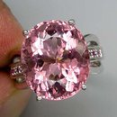 Luxuriously Crafted AAA Pink Morganite, Ruby Ring