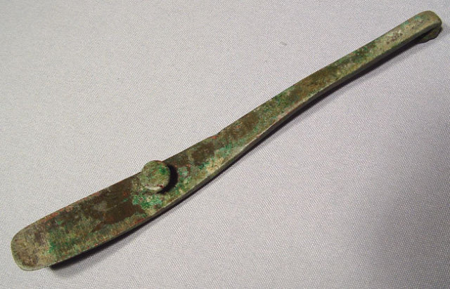 Antique Chinese Bronze Belt Hook Warring States