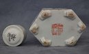 Antique Chinese Export Famille Rose Porcelain Tea Caddy