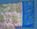 Antique Chinese Qing Dynasty Damask Silk Robe
