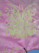 Antique Chinese Qing Dynasty Damask Silk Robe
