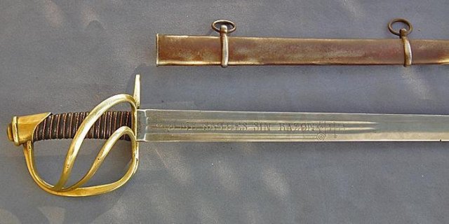 Antique 18th century Polish Sword Blade with Cuirassier Mounting Poland Palash