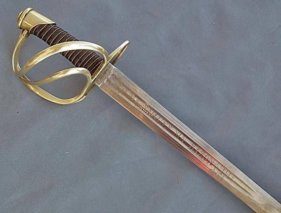 Antique 18th century Polish Sword Blade with Cuirassier Mounting Poland Palash