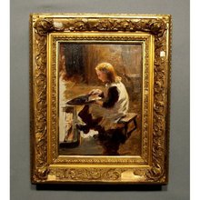 Antique Scottish Oil Painting Attributed to John Brown Abercromby