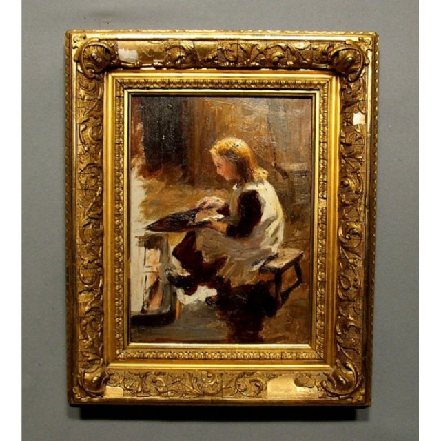 Antique Scottish Oil Painting Attributed to John Brown Abercromby