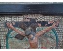 Antique Medieval Terracotta Relief Crucifixion, 15th century