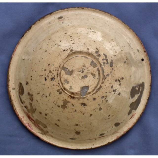 Antique Hispano-Moresque Copper Lustre Ceramic Bowl, 17th century