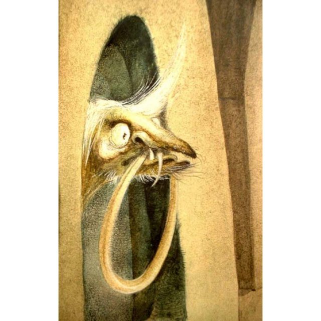 German Watercolor by Johannes Grüger Deutsche Aquarelle No1